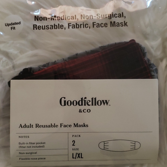 Goodfellow & Co Accessories Goodfellow Red And Gray Face Masks